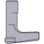【CAINZ-DASH】三菱マテリアル バイトホルダ用部品　クランプレバー LLCL25【別送品】
