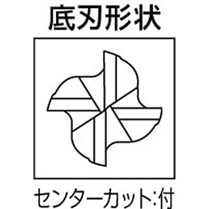 【CAINZ-DASH】三菱マテリアル ４枚刃バイオレット　ハイススクエアエンドミルミディアム刃長（Ｍ）４ｍｍ VA4MCD0400【別送品】