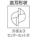 【CAINZ-DASH】三菱マテリアル ２枚刃汎用　ハイススクエアエンドミルロング刃長（Ｌ）１４ｍｍ 2LSD1400【別送品】