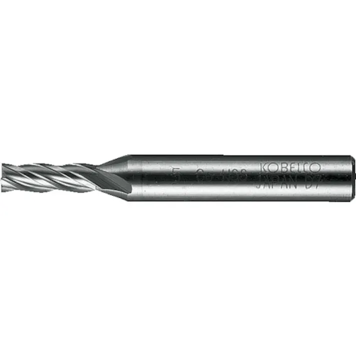 【CAINZ-DASH】三菱マテリアル 4枚刃センタカット ハイススクエアエンドミルロング刃長(L)4mm 4LCD0400【別送品】