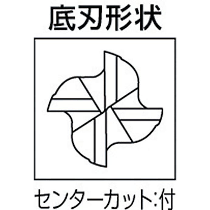 【CAINZ-DASH】三菱マテリアル ４枚刃センタカット　ハイススクエアエンドミルミディアム刃長（Ｍ）９ｍｍ 4MCD0900【別送品】