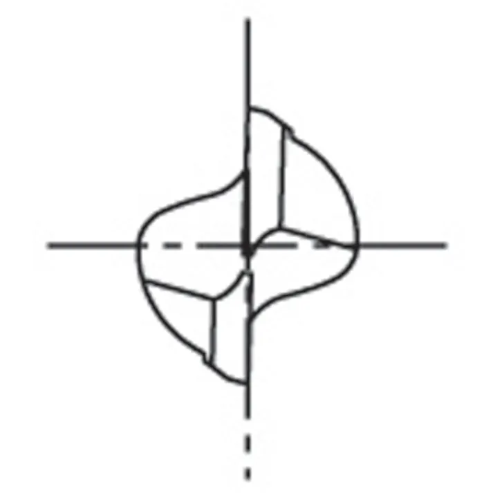 【CAINZ-DASH】三菱マテリアル 4枚刃バイオレットファイン ハイスラフィングエンドミルショット刃長(S)14mm VASFPRD1400【別送品】