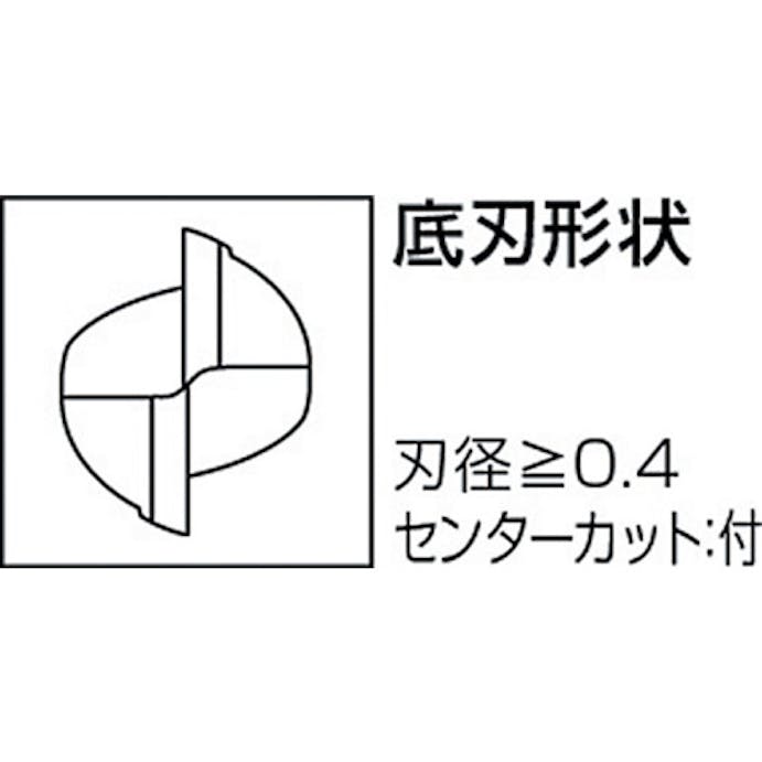 【CAINZ-DASH】三菱マテリアル ２枚刃エムスター　超硬ロングネックスクエアエンドミル２ｍｍ MS2XLD0200N180【別送品】