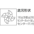【CAINZ-DASH】三菱マテリアル ４枚刃　ハイススクエアラフィングエンドミルミディアム刃長（Ｍ）２２ｍｍ MRD2200【別送品】