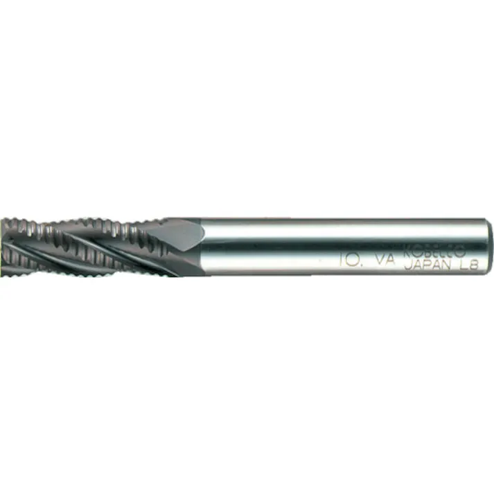 【CAINZ-DASH】三菱マテリアル 4枚刃バイオレット ハイススクエアラフィングエンドミルミディアム刃長(M)19mm VAMRD1900【別送品】