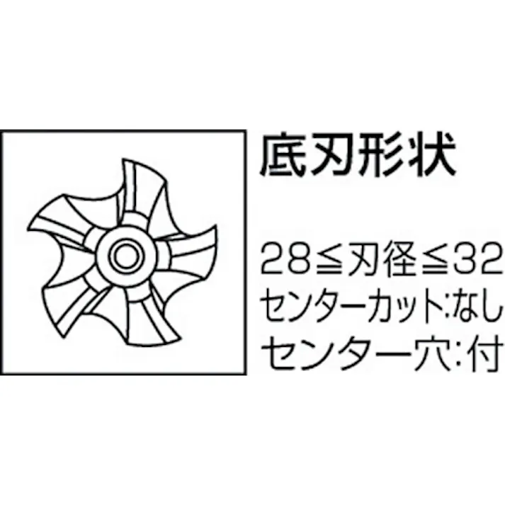 【CAINZ-DASH】三菱マテリアル 5枚刃バイオレット ハイススクエアラフィングエンドミルミディアム刃長(M)32mm VAMRD3200【別送品】
