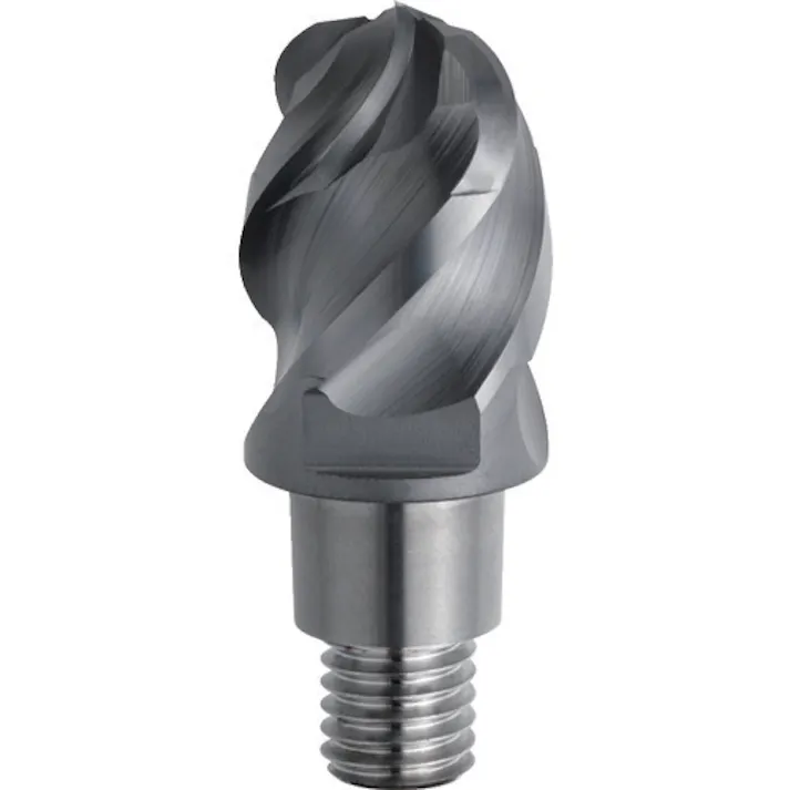 【CAINZ-DASH】三菱マテリアル 4枚刃難削材加工用 超硬制振ボールヘッド10mm (コート品) IMX10B4HV10010【別送品】
