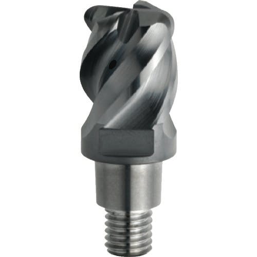 【CAINZ-DASH】三菱マテリアル ４枚刃難削材加工用　超硬制振ラジアスヘッド１０ｍｍ　（コート品） IMX10C4HV100R25010【別送品】