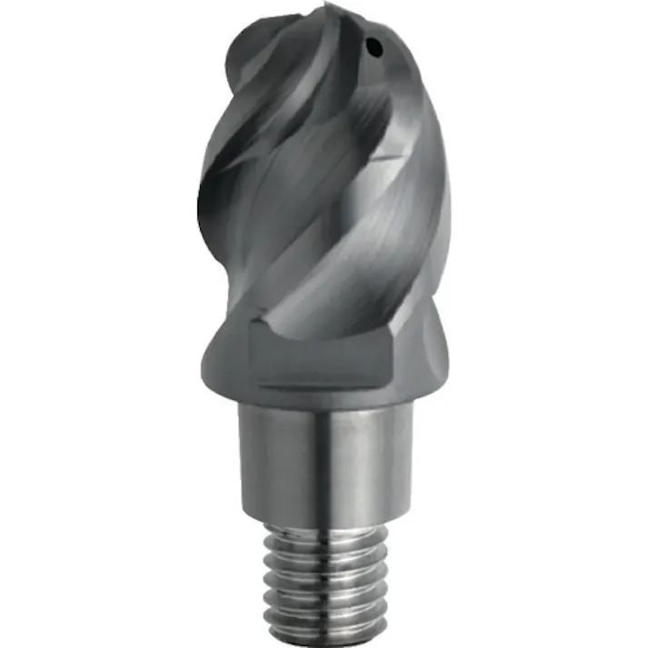 【CAINZ-DASH】三菱マテリアル 4枚刃難削材加工用 超硬クーラントホール付制振ボールヘッド12mm (コート品) IMX12B4HV12012E【別送品】