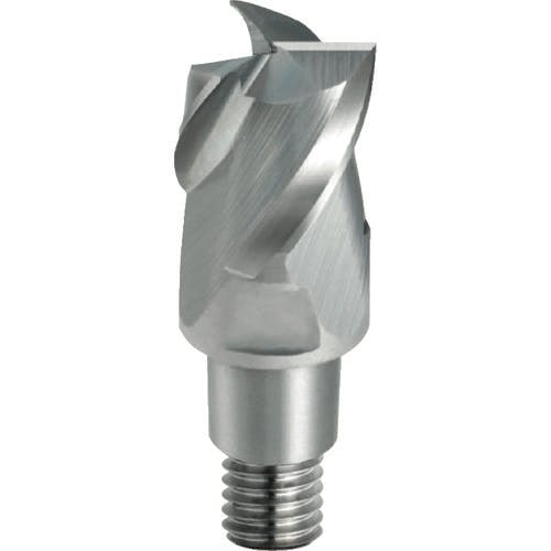 【CAINZ-DASH】三菱マテリアル ３枚刃アルミ加工用　超硬スクエアヘッド１０ｍｍ　（ノンコート品） IMX10S3A10008【別送品】