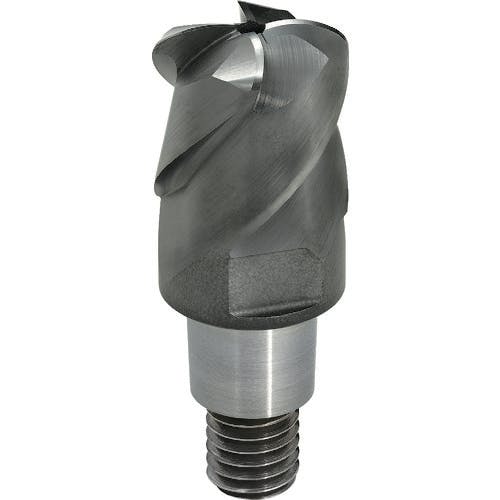 【CAINZ-DASH】三菱マテリアル ４枚刃高送り加工用　超硬クーラントホール付複合ラジアスヘッド１０ｍｍ　（コート品） IMX10C4FD10010C【別送品】