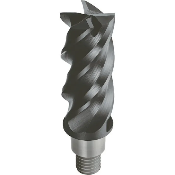 【CAINZ-DASH】三菱マテリアル 4枚刃長刃タイプ難削材加工用 超硬制振スクエアヘッド20mm (コート品) IMX20S4HV20040【別送品】
