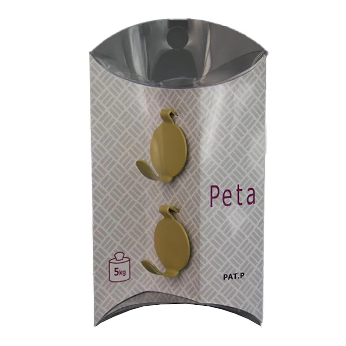 Peta石膏ボード壁専用フック じゅらく ベージュ