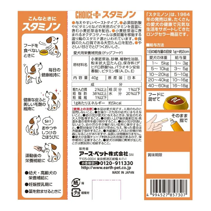 チョイスプラススタミノン食欲がないときに40g