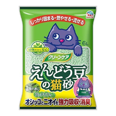 アース・ペット えんどう豆の猫砂 緑茶の香り 6L(販売終了)