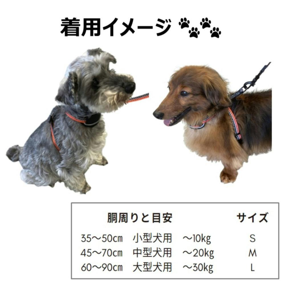 ナイトラン スポルティ 反射 8の字型胴輪 オレンジ S | ペット用品（犬