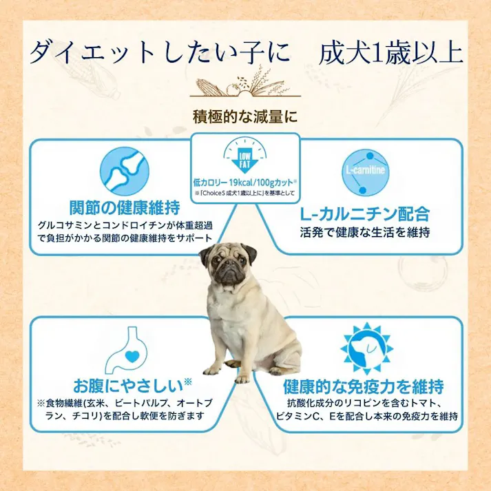 ファーストチョイス ダイエット 成犬 1歳以上 1.1kg