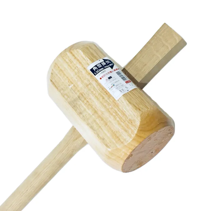 浅野木工所 イタヤ材 角型掛矢 八角 樫 枝付 120mm 17040
