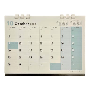 アートプリントジャパン 2024年 卓上 デザインカラーブロック エコタイプ カレンダー 100012836
