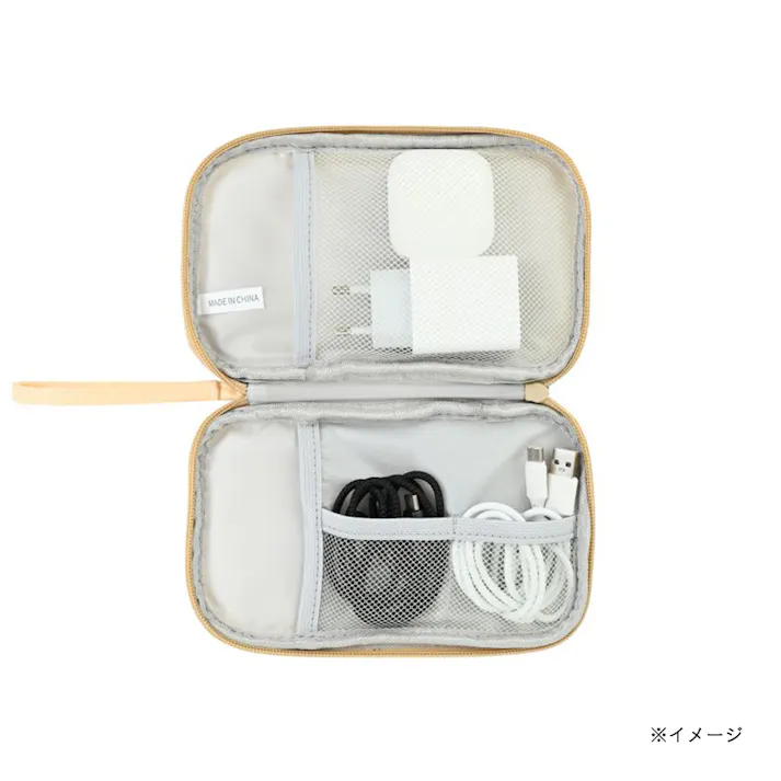 ガジェットポーチ ポリエステル ライトベージュ