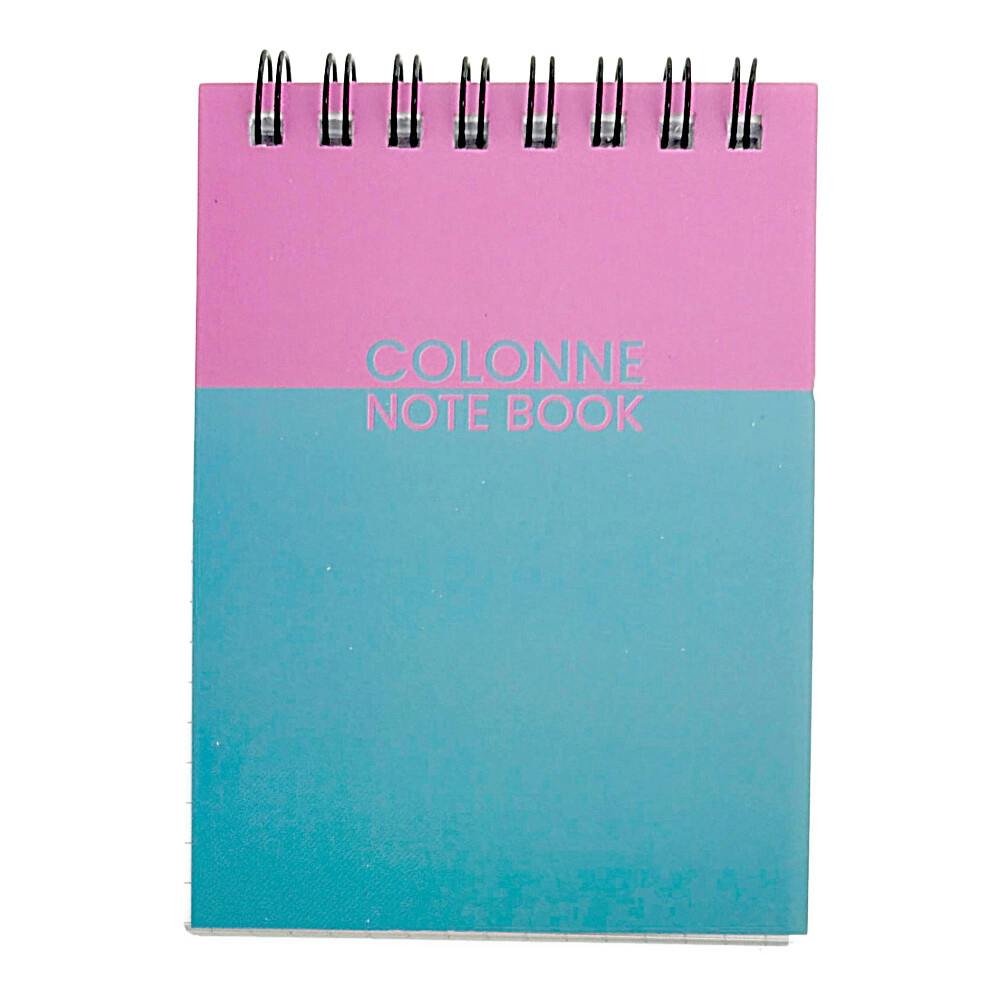 リングメモ A7 方眼 ピンク/ブルー