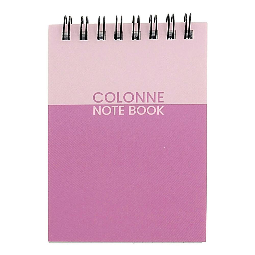 リングメモ A7 方眼 ライトピンク/ダークピンク