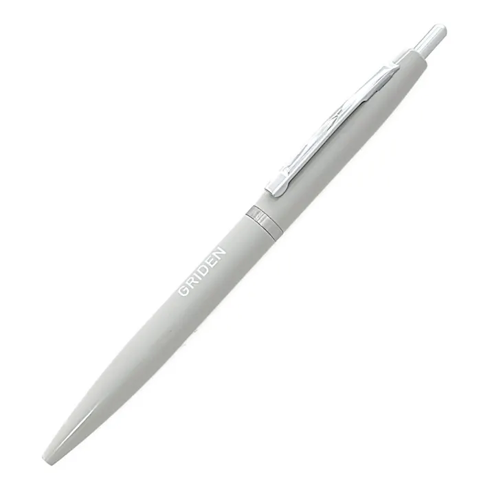 メタルボールペン 油性 0.7mm グレー軸