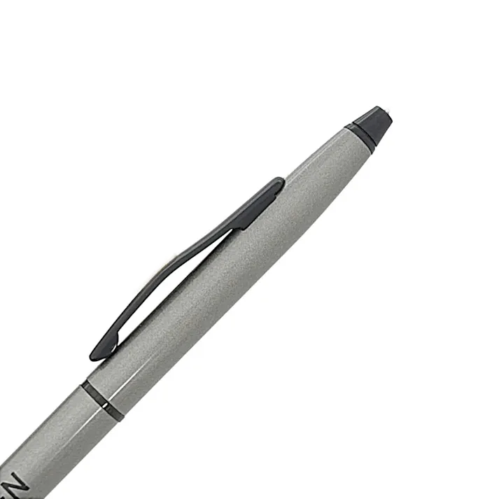 メタルボールペン 油性 0.7mm グレー軸