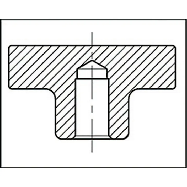 【CAINZ-DASH】イマオコーポレーション 小型アルミニウムハンドル車(回転握り付き・リーマ穴)50 AHR50R【別送品】
