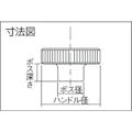 【CAINZ-DASH】イマオコーポレーション 小型アルミニウムハンドル車（回転握り付き・センター穴）６３ AHR63C【別送品】