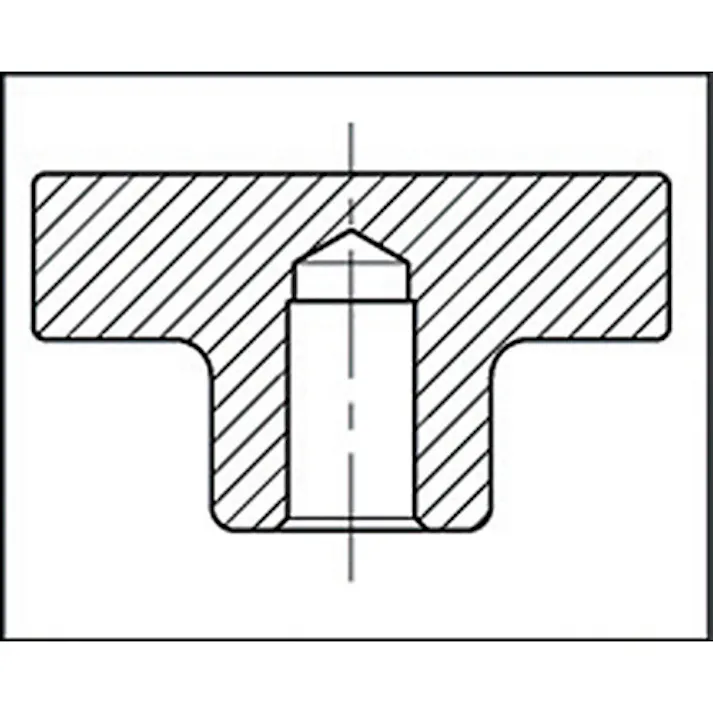 【CAINZ-DASH】イマオコーポレーション 小型アルミニウムハンドル車(回転握り付き・リーマ穴)80 AHR80R【別送品】