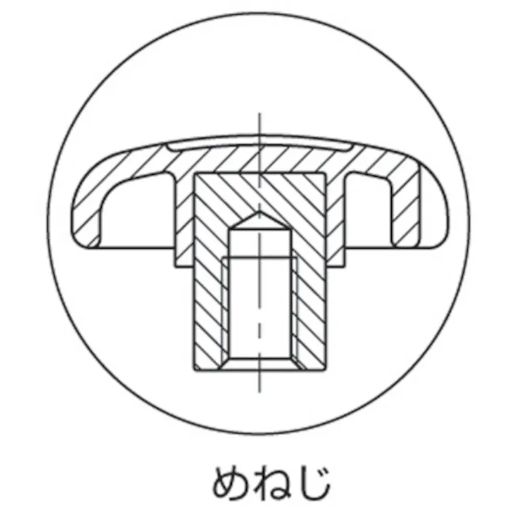 【CAINZ-DASH】イマオコーポレーション エンプラノブ(メネジ)80 M16 EK80T【別送品】