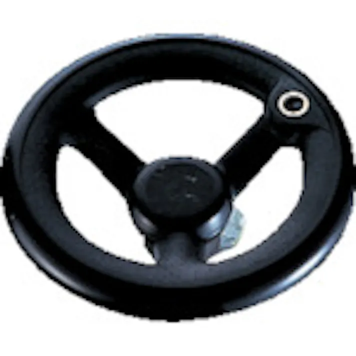 【CAINZ-DASH】イマオコーポレーション 丸リム型エンプラハンドル車(握りなし)160 NRP160【別送品】