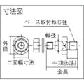 【CAINZ-DASH】イマオコーポレーション アイドラーピン　ベース取付ねじ径Ｍ２０×２．５ PID1511【別送品】