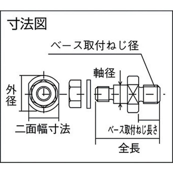 【CAINZ-DASH】イマオコーポレーション アイドラーピン　ベース取付ねじ径Ｍ２０×２．５ PID1529【別送品】