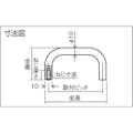 【CAINZ-DASH】イマオコーポレーション ラウンドアルミハンドル　１２０×４５　ナチュラル RD2-120N【別送品】