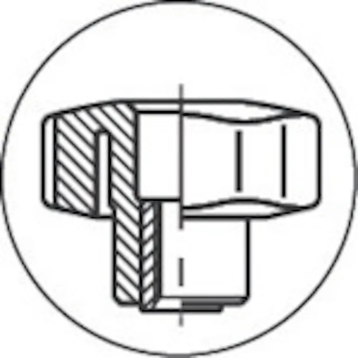 【CAINZ-DASH】イマオコーポレーション スターノブ(タップ穴)40 M8 STK40NT【別送品】