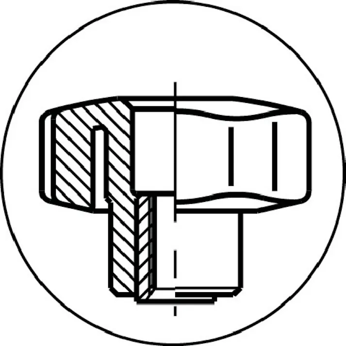 【CAINZ-DASH】イマオコーポレーション スターノブ(オネジ)50×40 M10 STK50X40N【別送品】