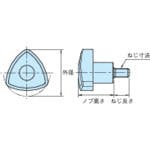 CAINZ-DASH】イマオコーポレーション スリーロブノブ（オネジ）32