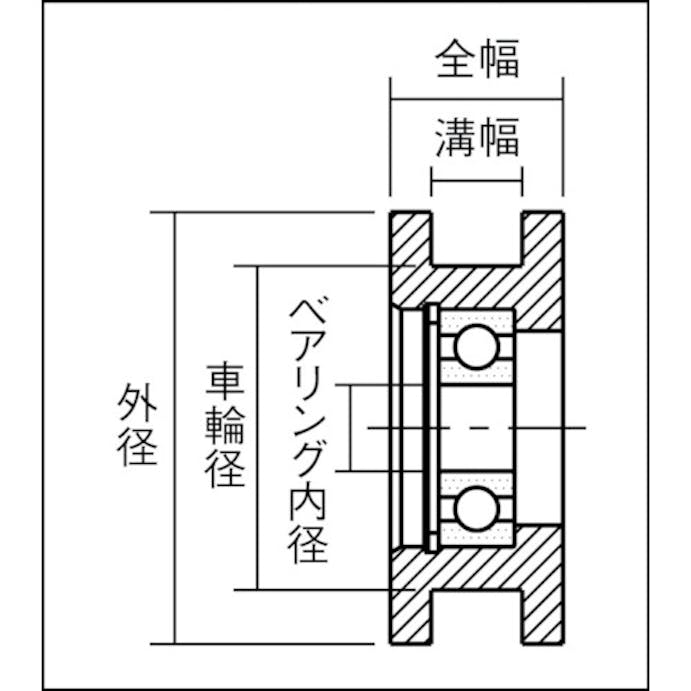 【CAINZ-DASH】イマオコーポレーション ガイドローラーＨ型　適用ローラーピンＲＬＰ１２１０用 GRL60S-H【別送品】