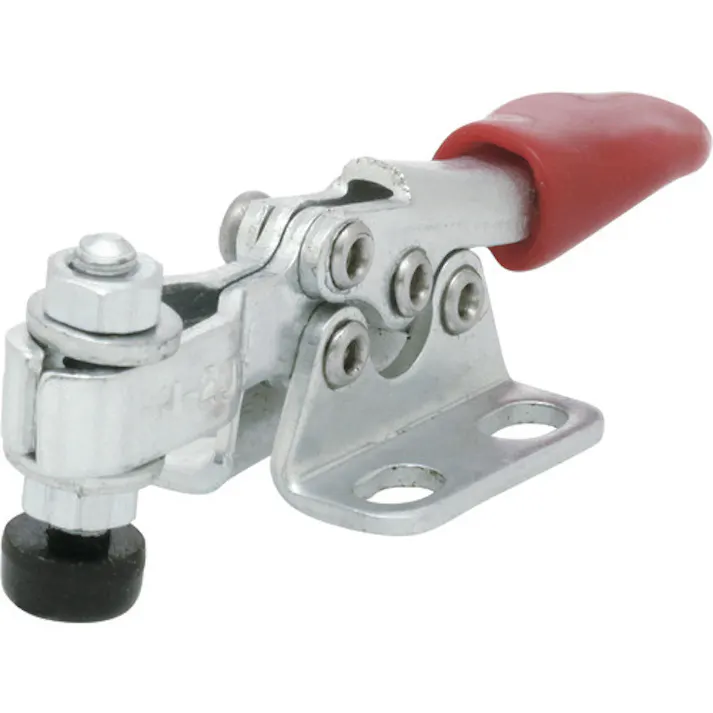 【CAINZ-DASH】イマオコーポレーション 下方押え型トグルクランプ 横型トグルクランプ 水平ハンドル ハンドル操作角度70° フランジベース 締付力0.5~1kN 付属ボルト径M6 ST-H215U【別送品】