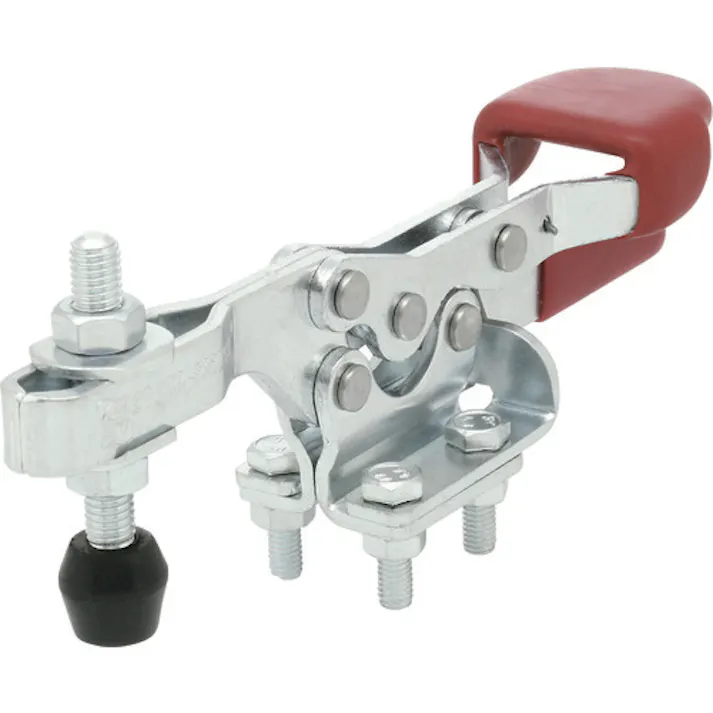 【CAINZ-DASH】イマオコーポレーション 下方押え型トグルクランプ 横型トグルクランプ ロック機構付 水平ハンドル ハンドル操作角度70° フランジベース 締付力1.1~2.2kN 付属ボルト径M8 ST-H225U-L【別送品】