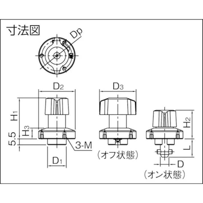 【CAINZ-DASH】イマオコーポレーション サムターンクランパー(自在アプローチ) QCTHA0525-10【別送品】