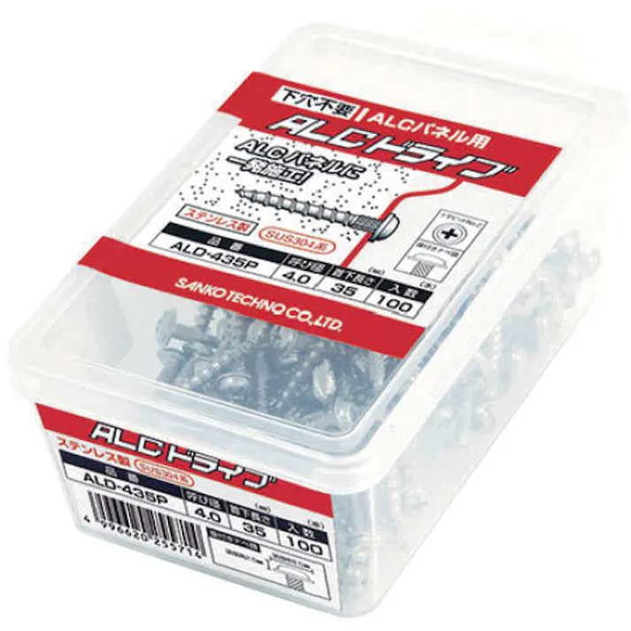 【CAINZ-DASH】サンコーテクノ テクノ ALCドライブ ALDタイプ ステンレス製 (30本入) ALD-865P【別送品】