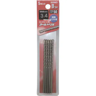 【CAINZ-DASH】サンコーテクノ テクノ オールドリルBタイプ振動用 トクトクパック 1S(PK)=5本 B-5.0-5【別送品】
