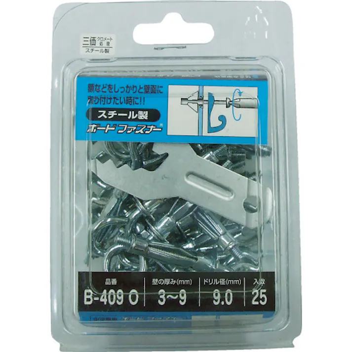【CAINZ-DASH】サンコーテクノ ボードファスナースチール (25本入) B-409OP【別送品】