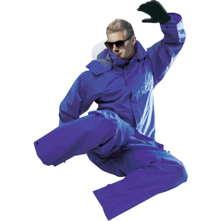 【CAINZ-DASH】前垣 AP300PVCレインスーツ ロイヤルブルー 4Lサイズ AP300 R.BLUE 4L【別送品】