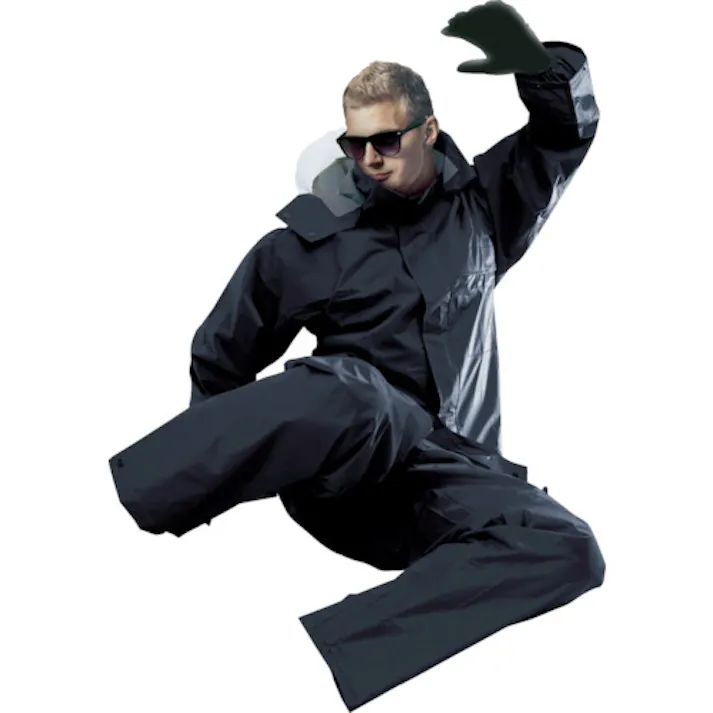 【CAINZ-DASH】前垣 AP300PVCレインスーツ ブラック Mサイズ AP300 BKL M【別送品】