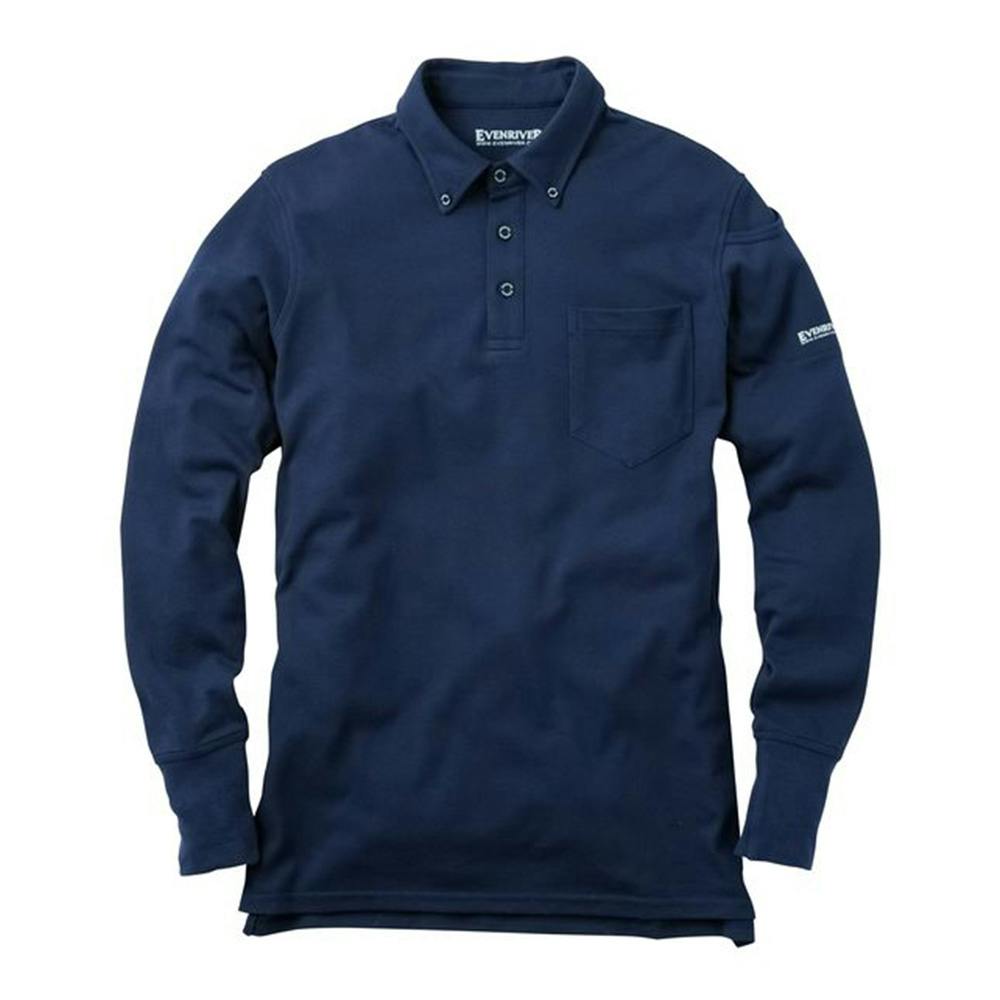 NR406 長ポロ 04ネイビー M