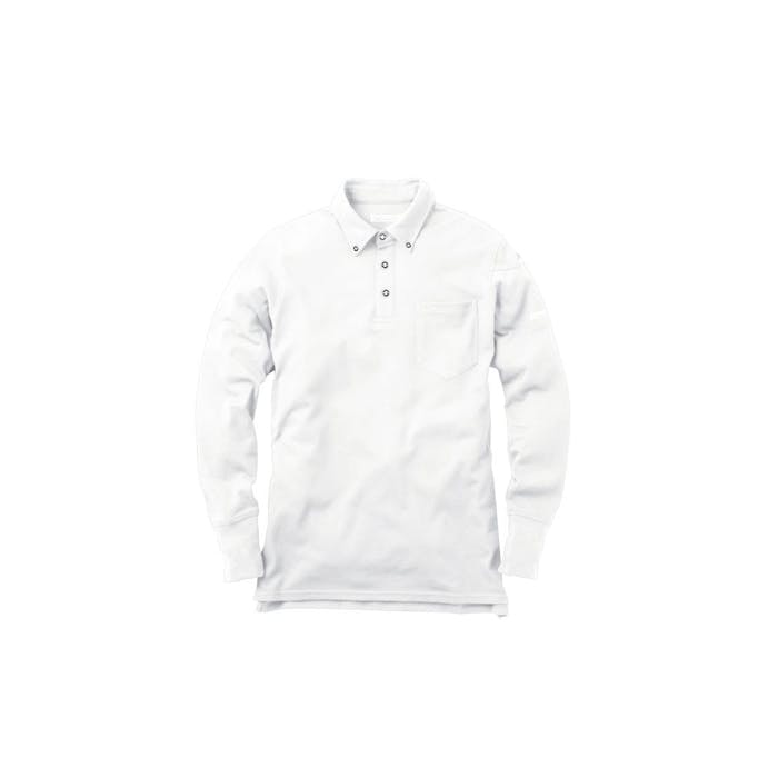イーブンリバー ソフトドライポロシャツ 長袖 06ホワイト LL NR406